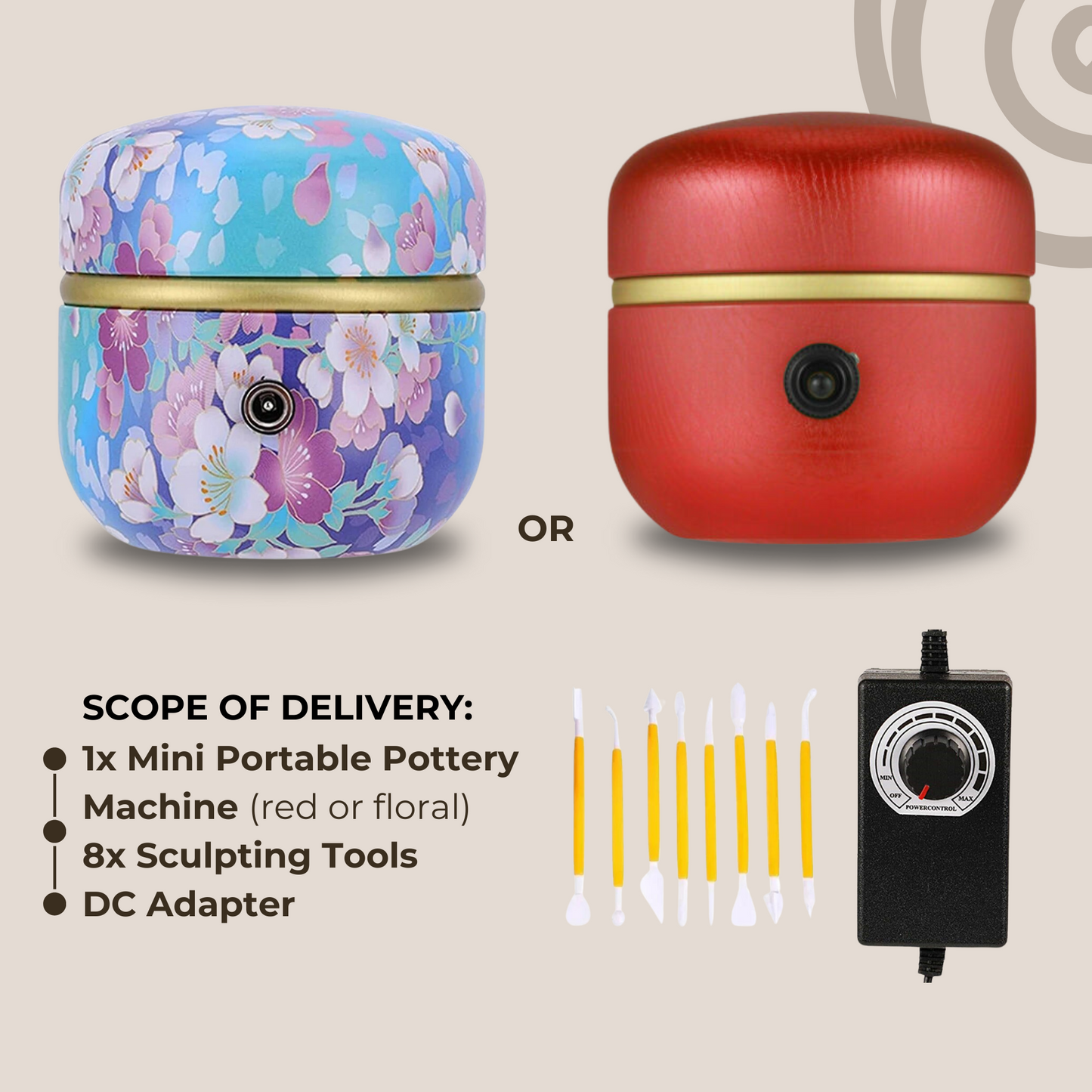 Xeviano™ | Mini Portable Pottery Machine (FREE 8 Sculpting Tools)