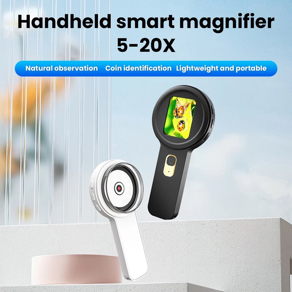 200X Digital Microscope 2.0 inch IPS Video Coin Microscop With Magnifying Glass