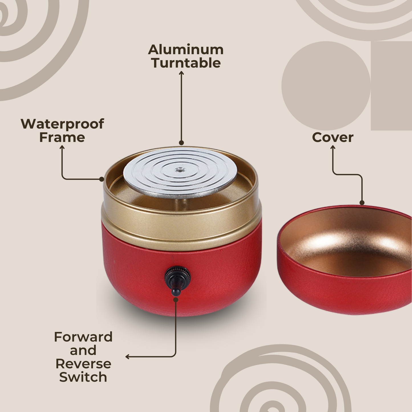 Xeviano™ | Mini Portable Pottery Machine (FREE 8 Sculpting Tools)