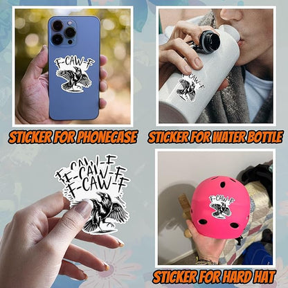 🔥LAST DAY BUY 2 GET 1 FREE🤣🐦‍⬛F-CAW-F Stickers