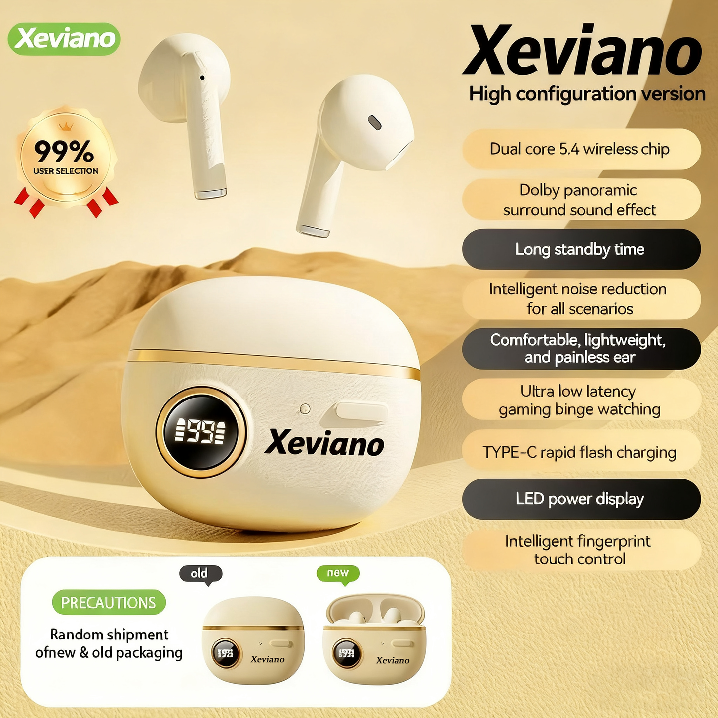 🔊 Xeviano™ High-Configuration TWS Earbuds
