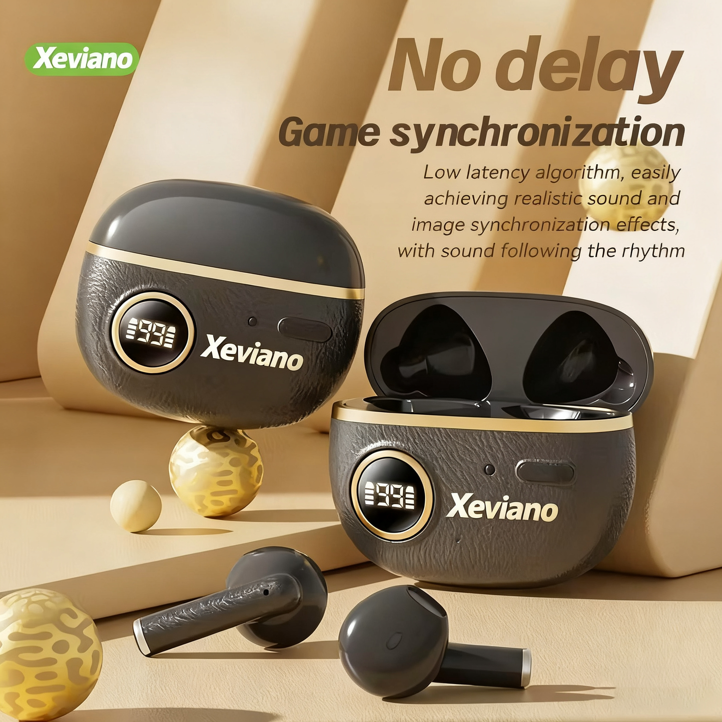 🔊 Xeviano™ High-Configuration TWS Earbuds