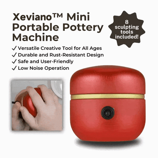 Xeviano™ | Mini Portable Pottery Machine (FREE 8 Sculpting Tools)