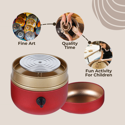 Xeviano™ | Mini Portable Pottery Machine (FREE 8 Sculpting Tools)