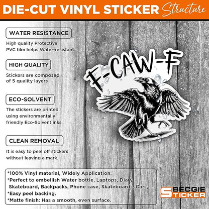 🔥LAST DAY BUY 2 GET 1 FREE🤣🐦‍⬛F-CAW-F Stickers