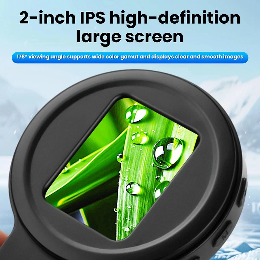 200X Digital Microscope 2.0 inch IPS Video Coin Microscop With Magnifying Glass