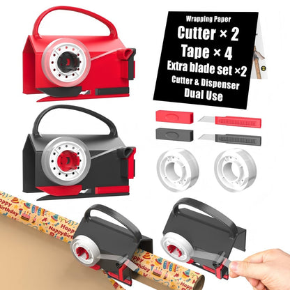 🎅Christmas Pre Sale 60% OFF🎁Wrapping Paper Cutter & Tape Dispenser