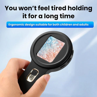 200X Digital Microscope 2.0 inch IPS Video Coin Microscop With Magnifying Glass