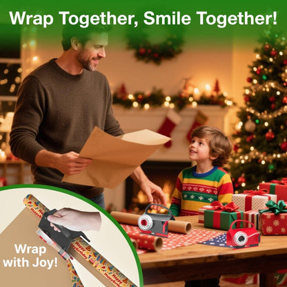 🎅Christmas Pre Sale 60% OFF🎁Wrapping Paper Cutter & Tape Dispenser