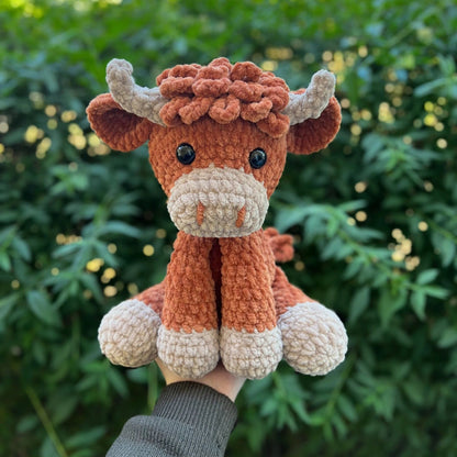 Crochet Highland Cow Amigurumi🐮